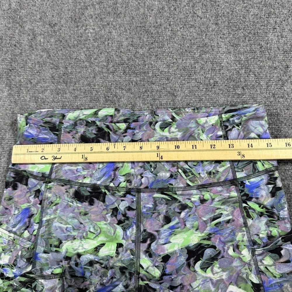 Lululemon Fast And Free Short Womens Size 10 Rabid Flourish Multi Nulux Biker